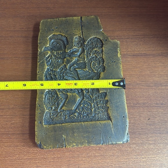 Vintage Carved  wax model wall art mcm handcrafted made in Austria - Picture 4 of 4